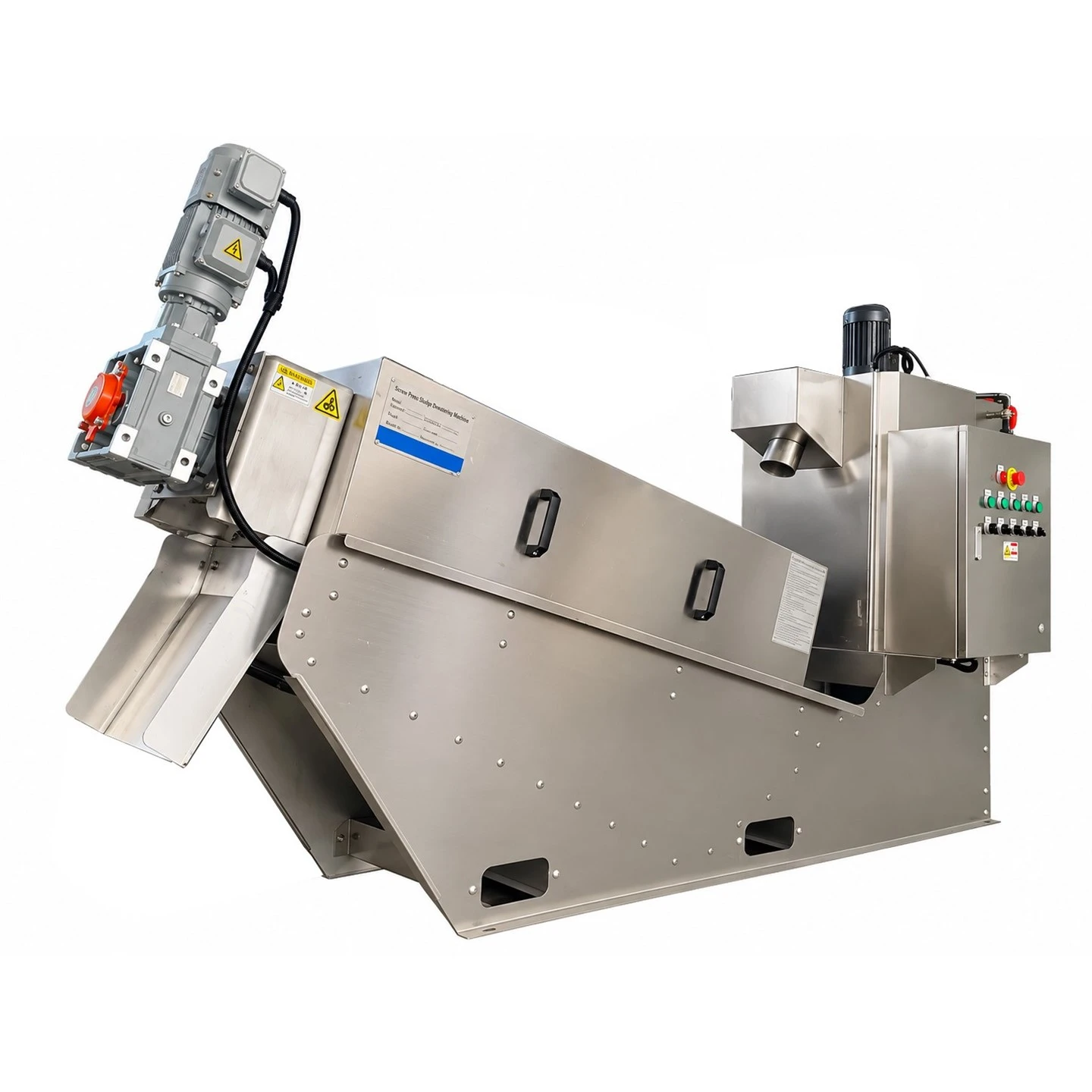 9–20 Kg/h Screw Press Sludge Dewatering Machine factory