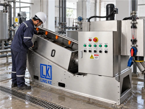 Operating Procedures for Screw-Type Sludge Dehydrator